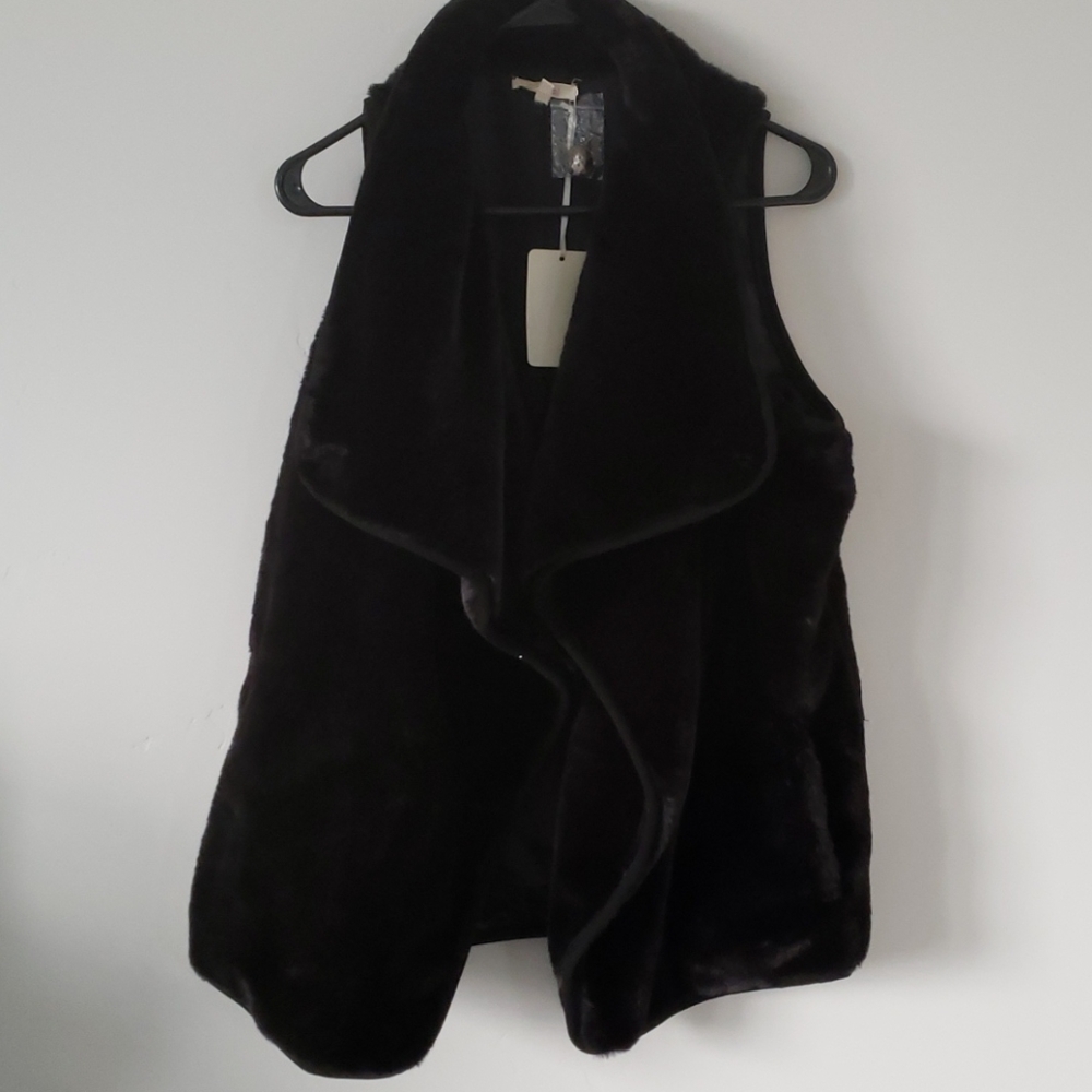 Faux fur vest